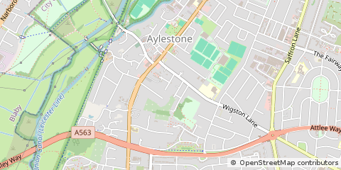 Map of Leicester
