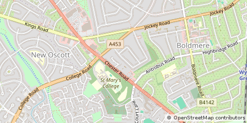 Map of Sutton Coldfield