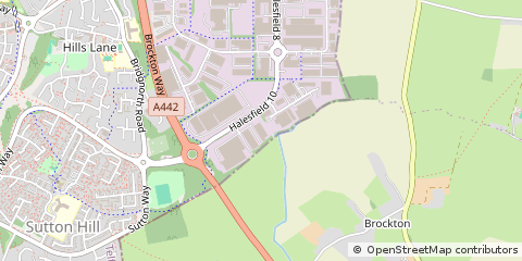 Map of Telford, Shropshire