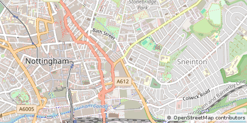 Map of Nottingham
