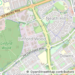 Map of Milton Keynes