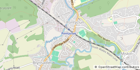 Map of Pontyclun