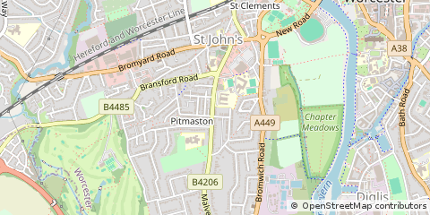 Map of Worcester