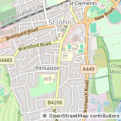 Map of Worcester