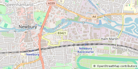 Map of Newbury, Berkshire