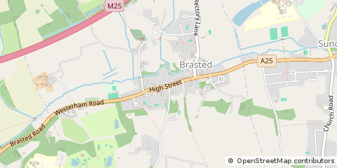 Map of Westerham, Kent
