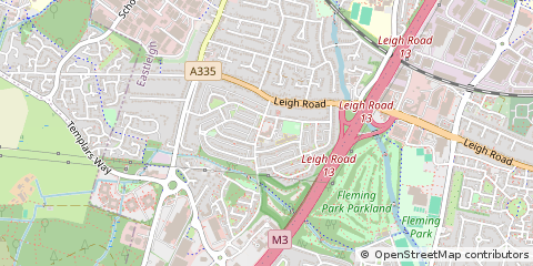 Map of Eastleigh, Hampshire