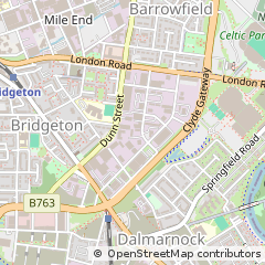 Map of Glasgow, Strathclyde