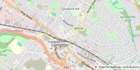 Map of Stoke-on-Trent, Staffordshire