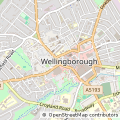 Map of Wellingborough, Northamptonshire