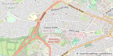 Map of Derby, Derbyshire