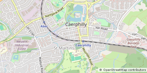 Map of Caerphilly