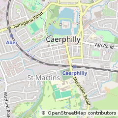 Map of Caerphilly
