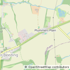 Map of Lower Beeding, West Sussex