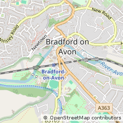 Map of Bradford-on-Avon, Wiltshire