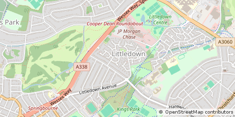 Map of Bournemouth, Dorset