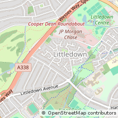 Map of Bournemouth, Dorset