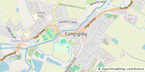 Map of Coningsby, Lincolnshire