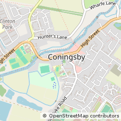 Map of Coningsby, Lincolnshire