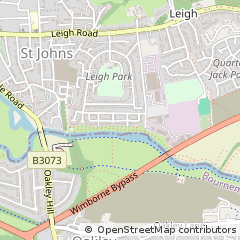 Map of Wimborne, Dorset