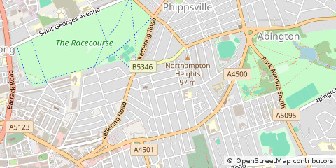 Map of Northampton