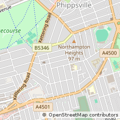 Map of Northampton
