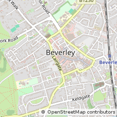 Map of Beverley, East Yorkshire
