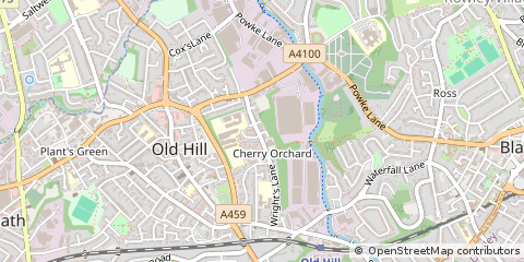 Map of Cradley Heath