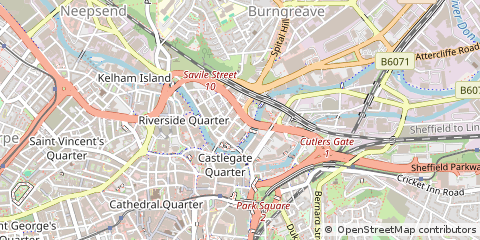 Map of Sheffield