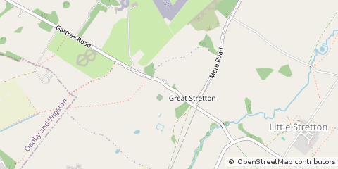 Map of Great Stretton, Leicestershire