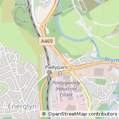 Map of Caerphilly