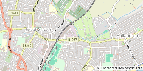 Map of Clacton-on-SEA, Essex