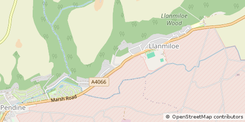 Map of Carmarthen