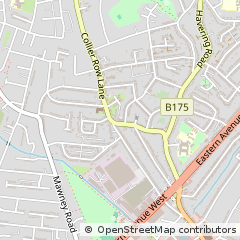 Map of Romford, Essex