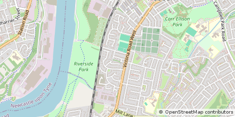 Map of Tyne & Wear