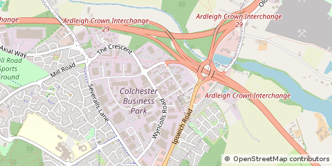 Map of Colchester, Essex