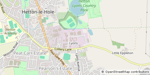 Map of Houghton LE Spring, Tyne & Wear