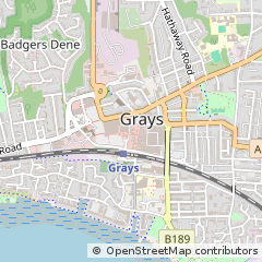 Map of Grays, Essex