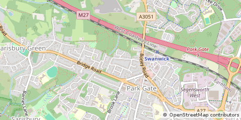 Map of Southampton, Hampshire