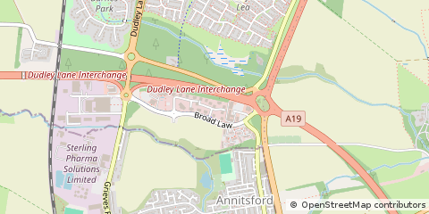 Map of Newcastle Upon Tyne, Tyne and Wear