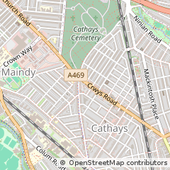 Map of Cardiff