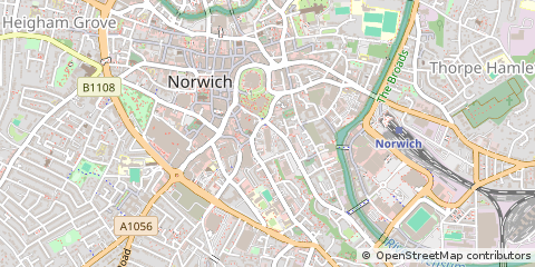 Map of Norwich, Norfolk