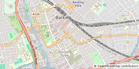 Map of Barking, Essex