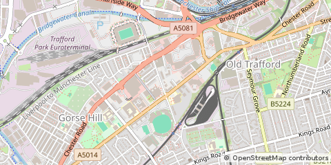 Map of Manchester, Lancashire