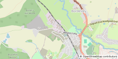 Map of Redditch, Worcestershire