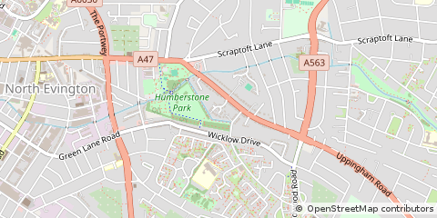Map of Leicester, Leicestershire