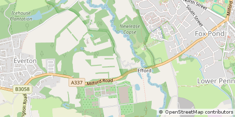 Map of Lymington, Hampshire
