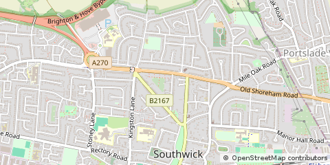 Map of Brighton, West Sussex