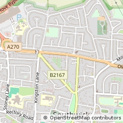 Map of Brighton, West Sussex