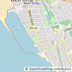 Map of Wirral, Merseyside